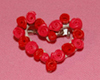 rose heart pin