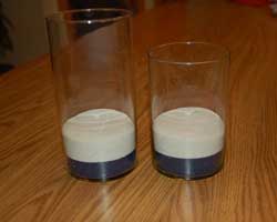 pouring white sand pouring white sand