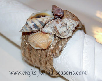 seashell napkin rings