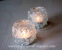 snow covered votives