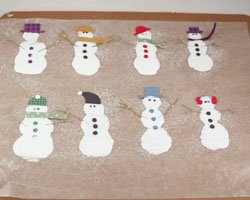 snowman glue craft