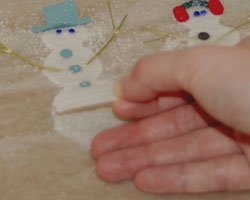 snowman glue craft