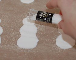 snowman glue craft