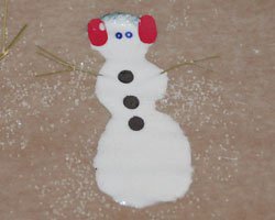 snowman glue craft