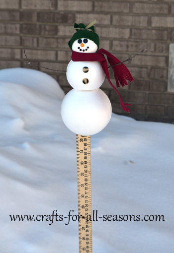 snowman snow gauge