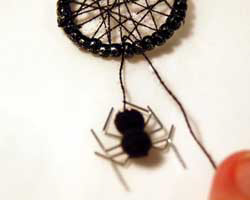 spider web earrings