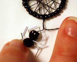 spider web earrings