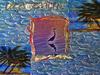 'Life's a Beach' Canvas with Heron Photo