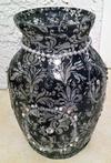 Black and White Glass Vase