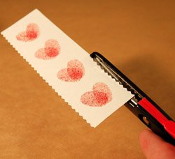 thumbprint heart bookmark