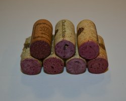 layering wine corks